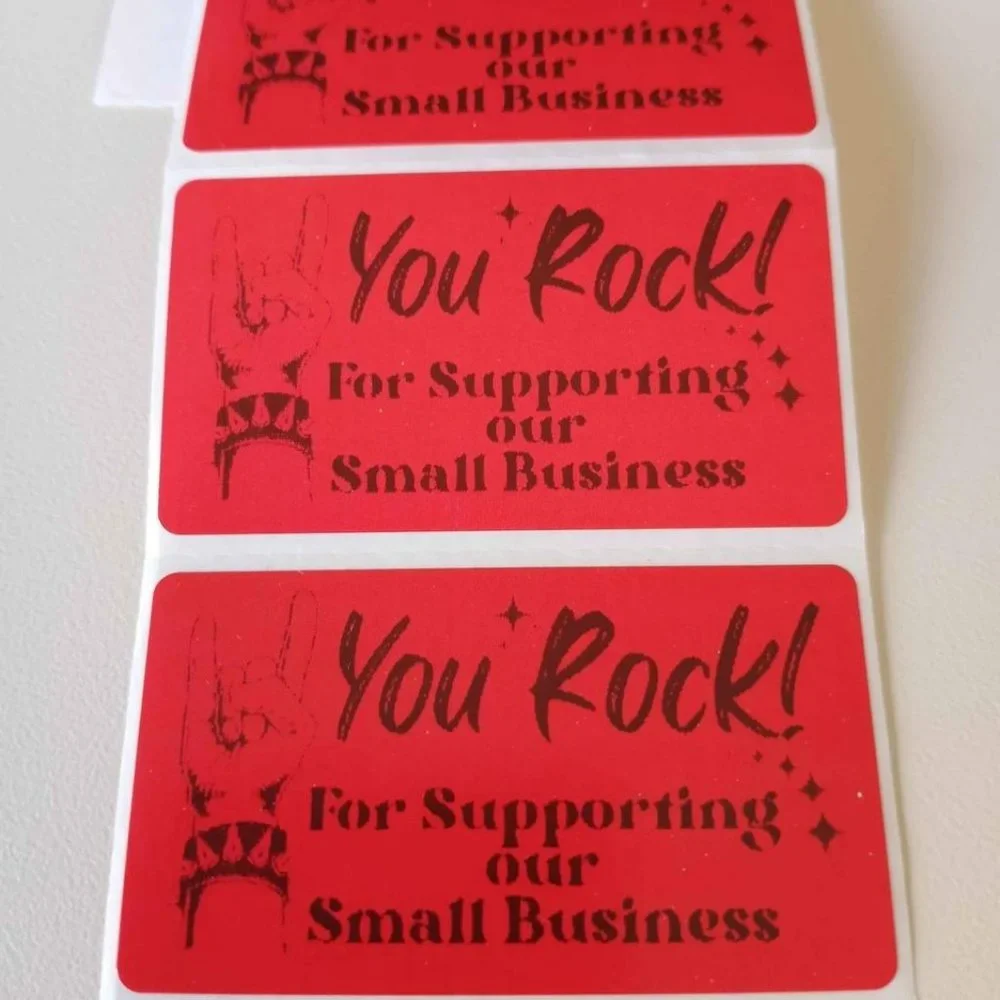 💙100 You Rock- Shipping Labels Thermal Packaging Stickers 2.25